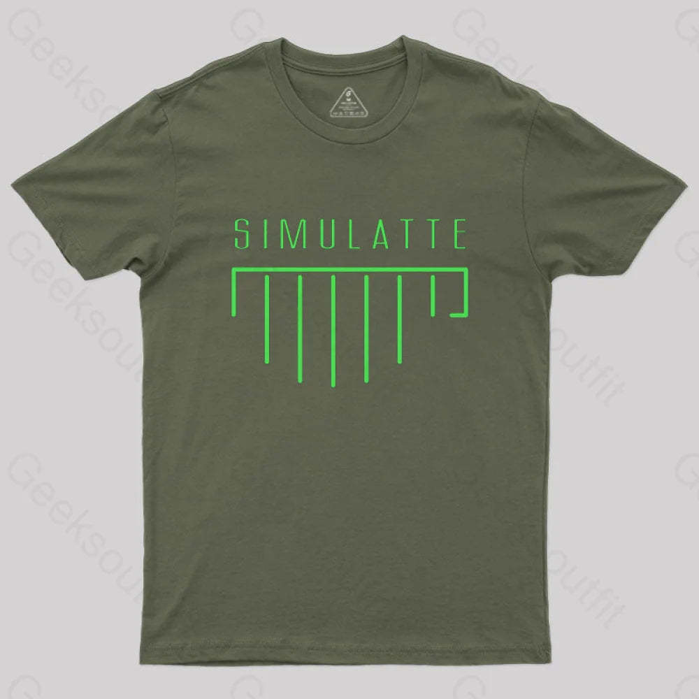 Simulatte From Matrix Resurrections T-Shirt Army Green / S
