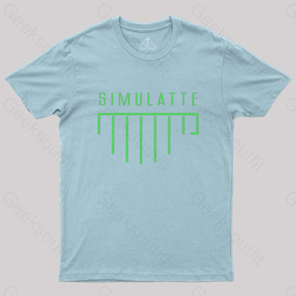 Simulatte From Matrix Resurrections T-Shirt Light Blue / S