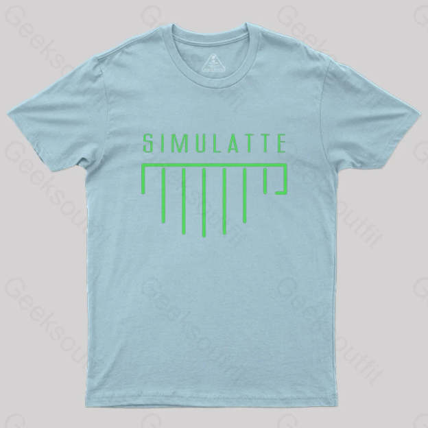 Simulatte From Matrix Resurrections T-Shirt Light Blue / S