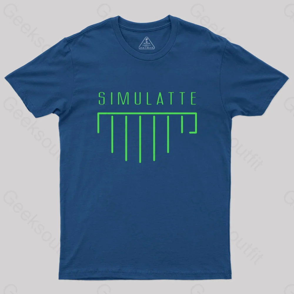 Simulatte From Matrix Resurrections T-Shirt Navy / S