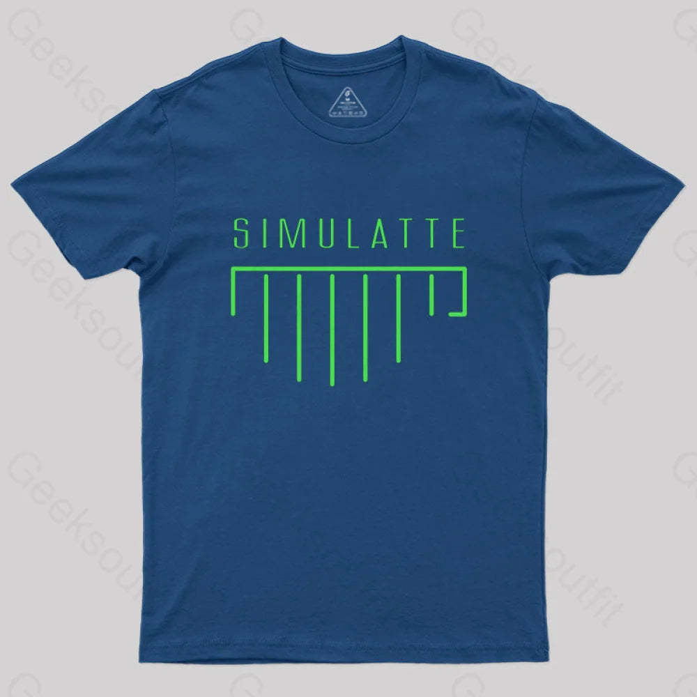 Simulatte From Matrix Resurrections T-Shirt Navy / S