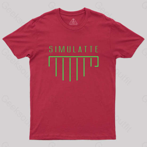 Simulatte From Matrix Resurrections T-Shirt Red / S