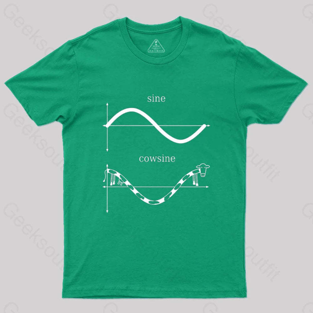 Sine And Cowsine T-Shirt Green / S