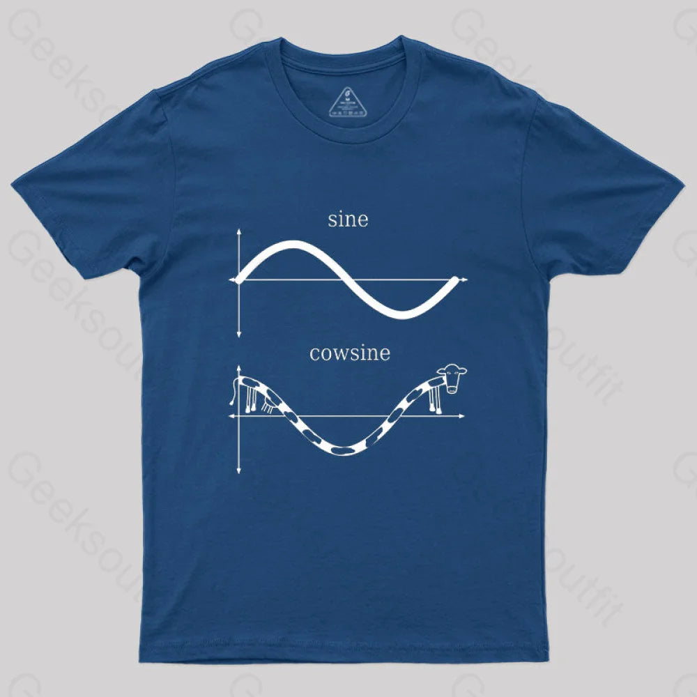 Sine And Cowsine T-Shirt Navy / S