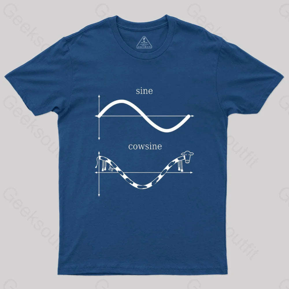 Sine And Cowsine T-Shirt Navy / S