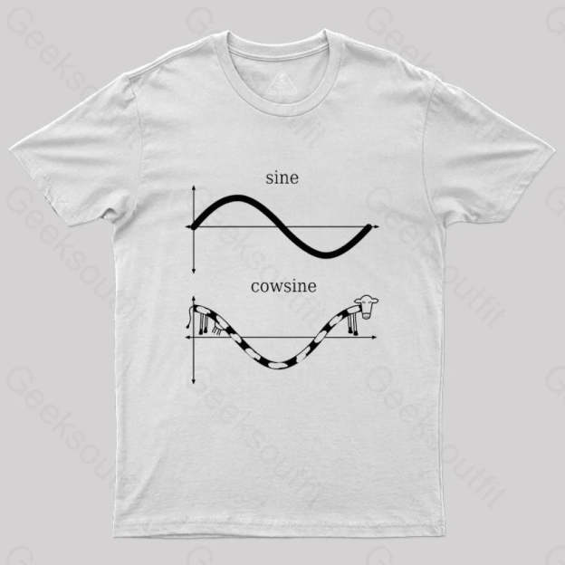 Sine And Cowsine T-Shirt White / S