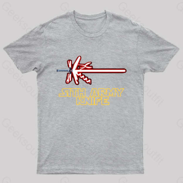 Sith Army Knife Geek T-Shirt Grey / S