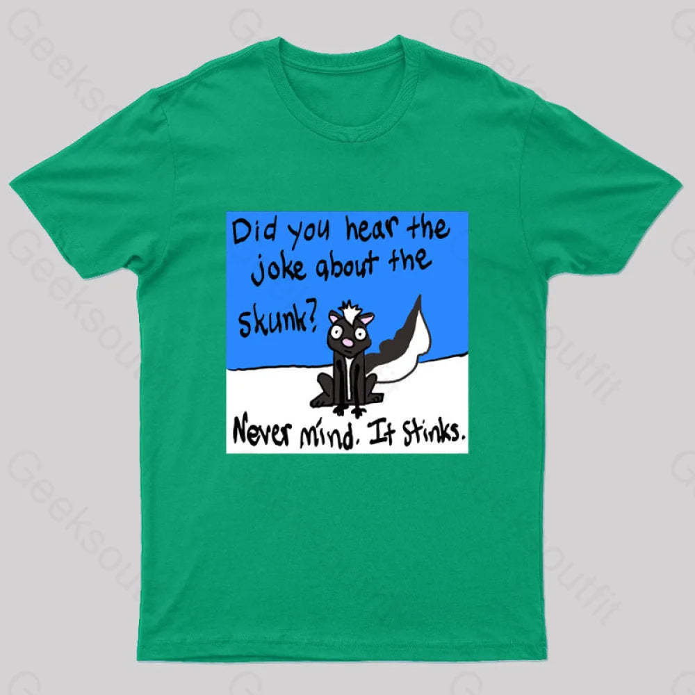 Skunky Geek T-Shirt Green / S