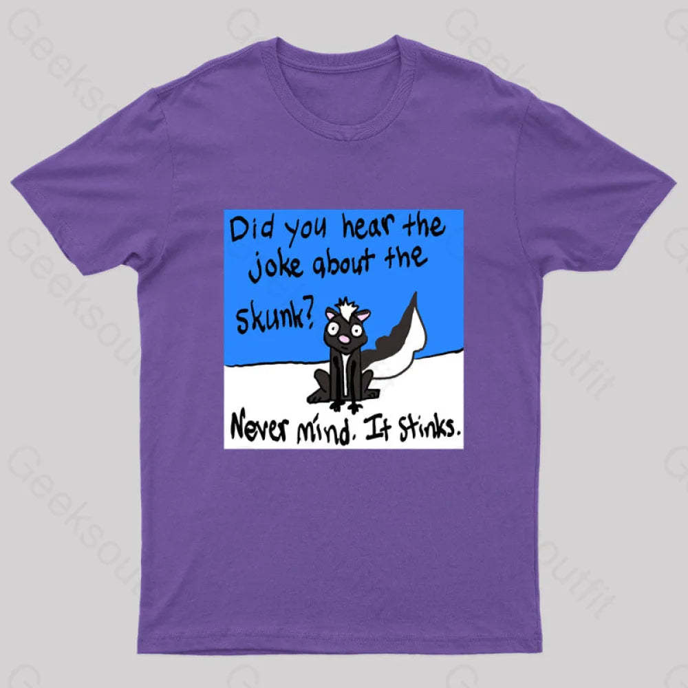 Skunky Geek T-Shirt Purple / S