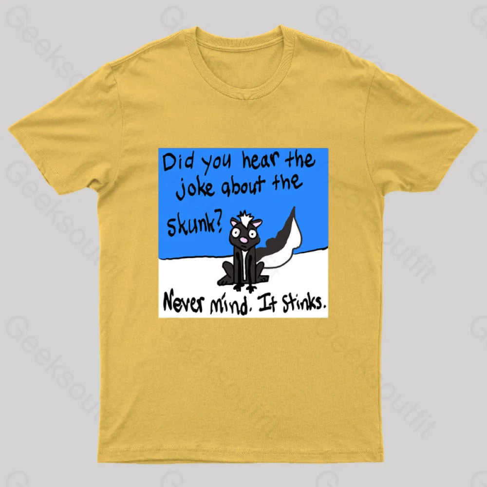 Skunky Geek T-Shirt Yellow / S