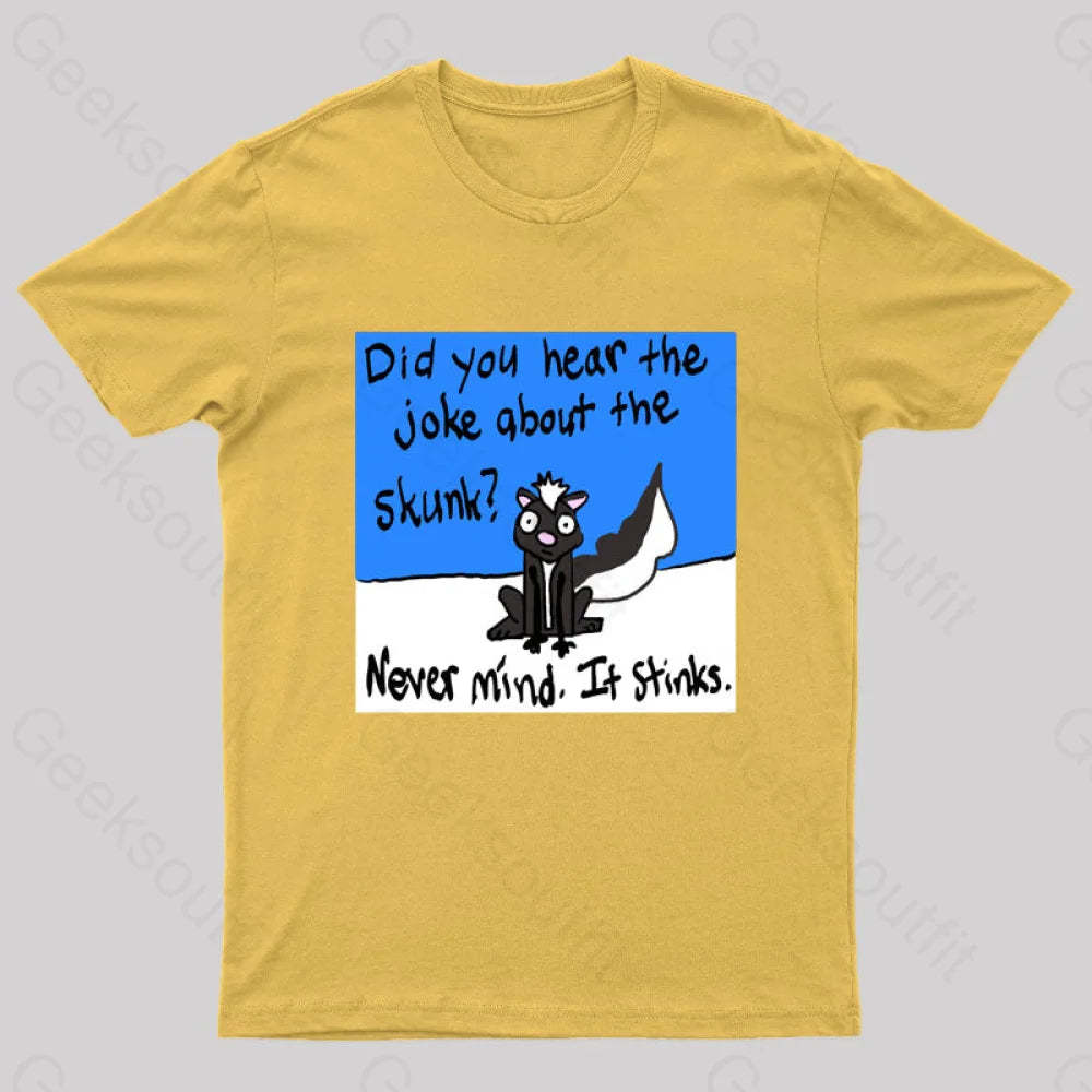 Skunky Geek T-Shirt Yellow / S