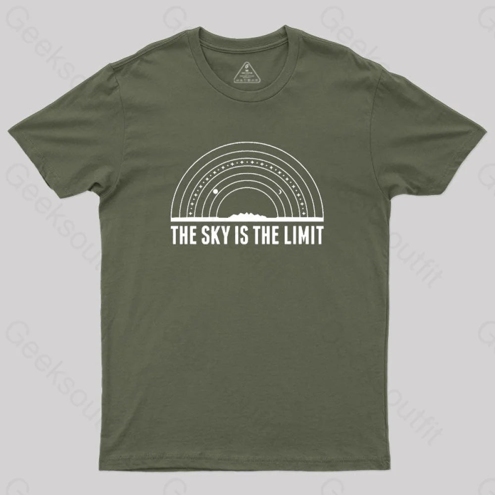 Sky Is The Limit T-Shirt Army Green / S