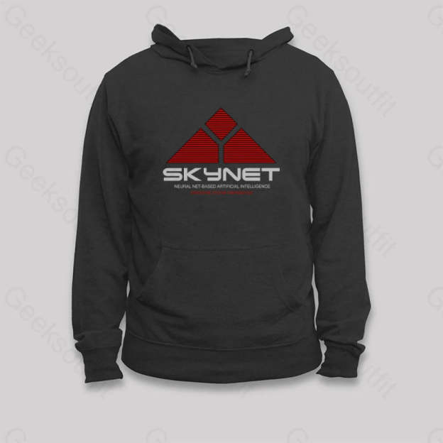 Skynet-Neural Net Based Artificial Intelligence Hoodie Black / S
