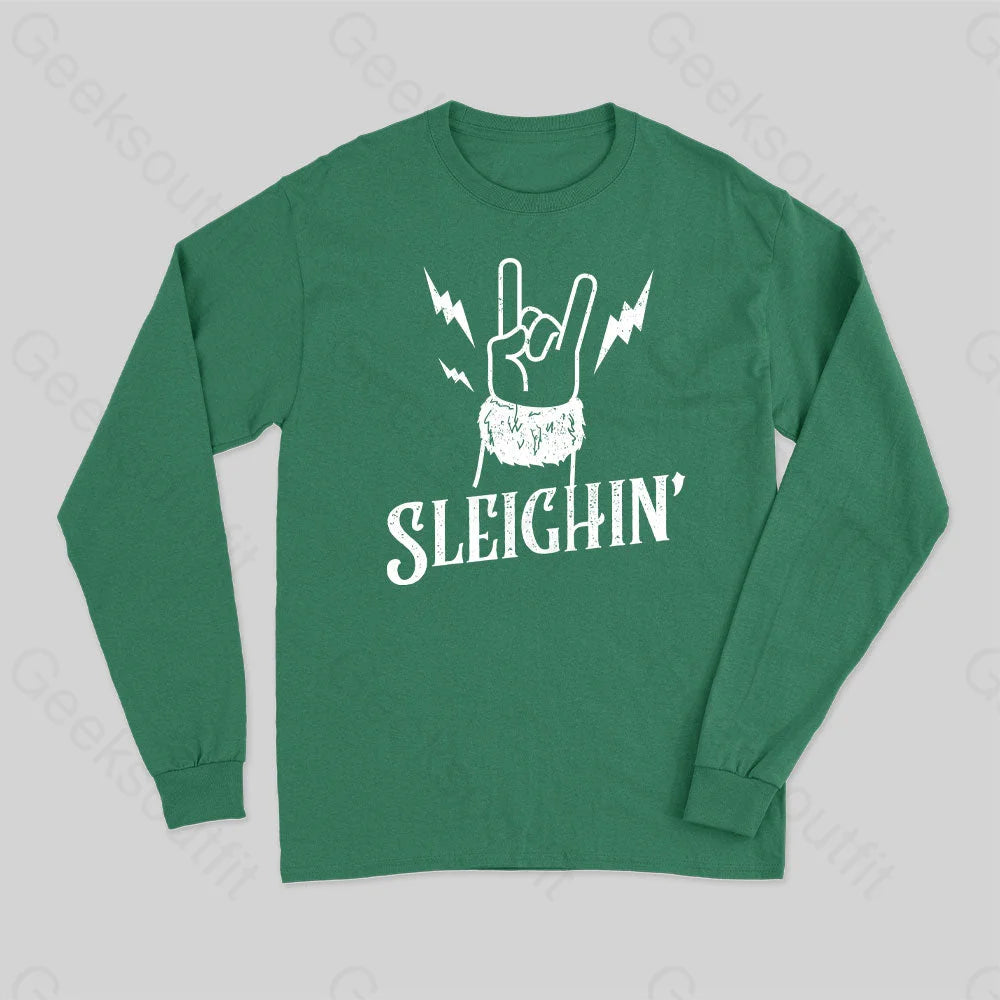 Sleighin Long Sleeve T-Shirt Green / S