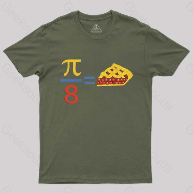 Slice Of Pi T-Shirt Army Green / S