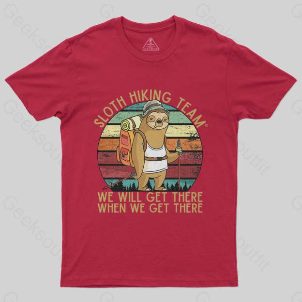 Sloth Hiking Team T-Shirt - Geeksoutfit
