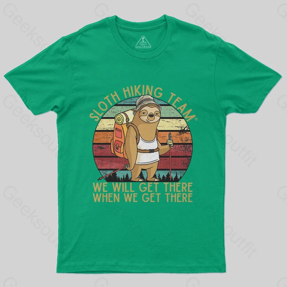 Sloth Hiking Team T-Shirt - Geeksoutfit