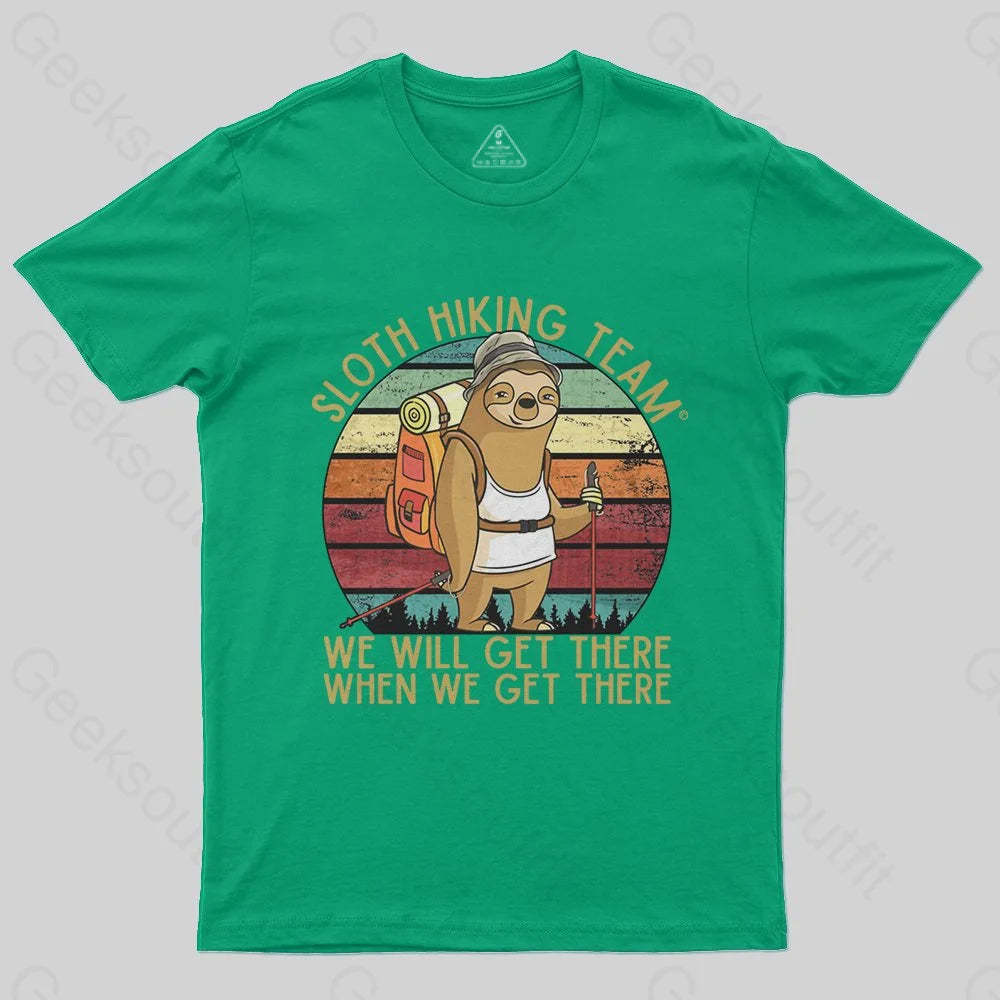 Sloth Hiking Team T-Shirt - Geeksoutfit