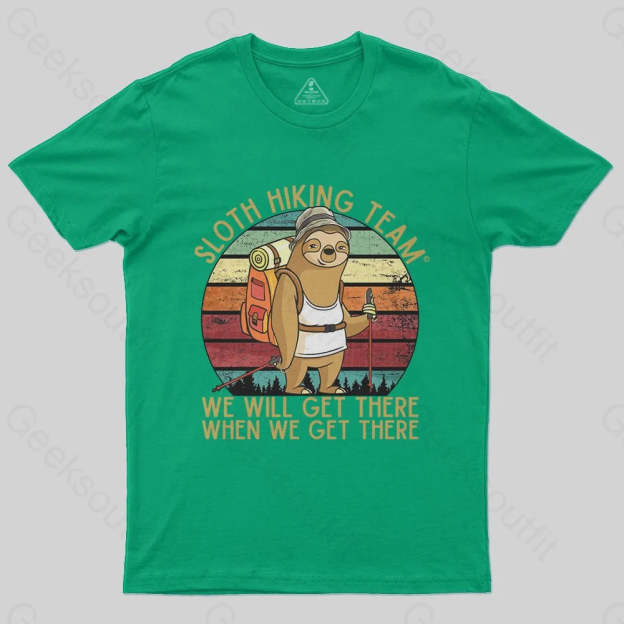 Sloth Hiking Team T-Shirt - Geeksoutfit