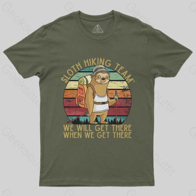 Sloth Hiking Team T-Shirt - Geeksoutfit
