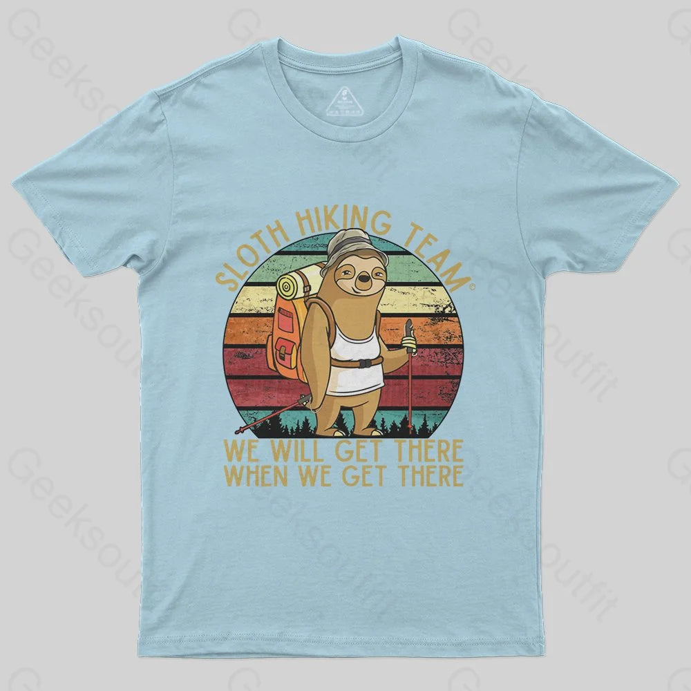 Sloth Hiking Team T-Shirt - Geeksoutfit