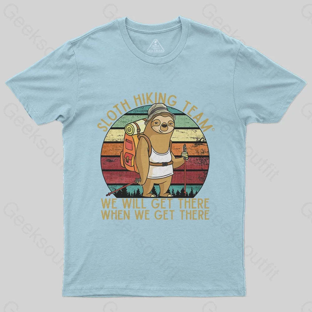 Sloth Hiking Team T-Shirt - Geeksoutfit