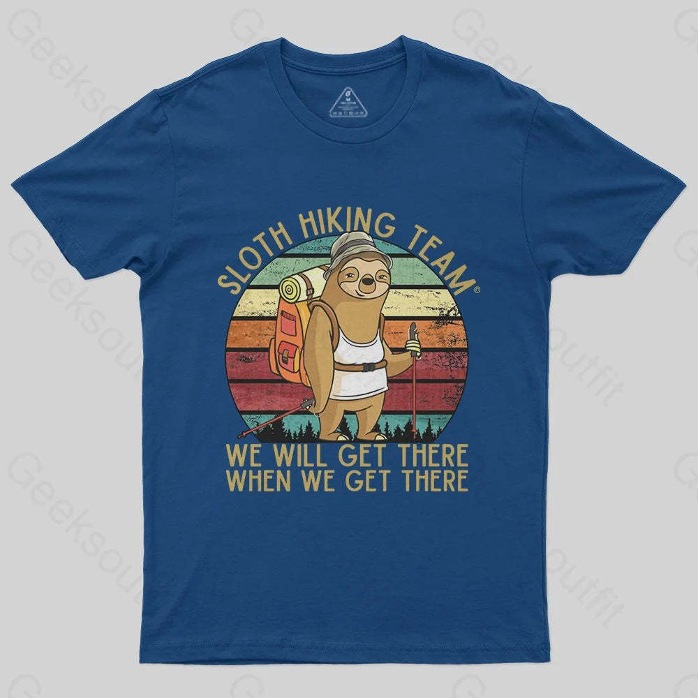 Sloth Hiking Team T-Shirt - Geeksoutfit