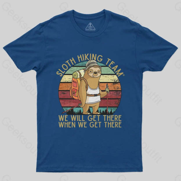Sloth Hiking Team T-Shirt - Geeksoutfit