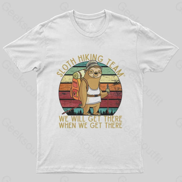 Sloth Hiking Team T-Shirt - Geeksoutfit