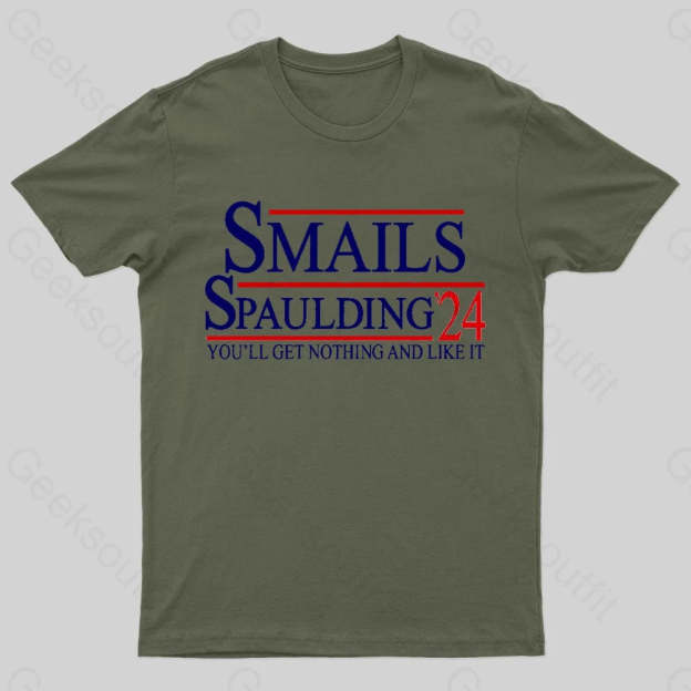 Smails Spaulding 24 Geek T-Shirt Army Green / S