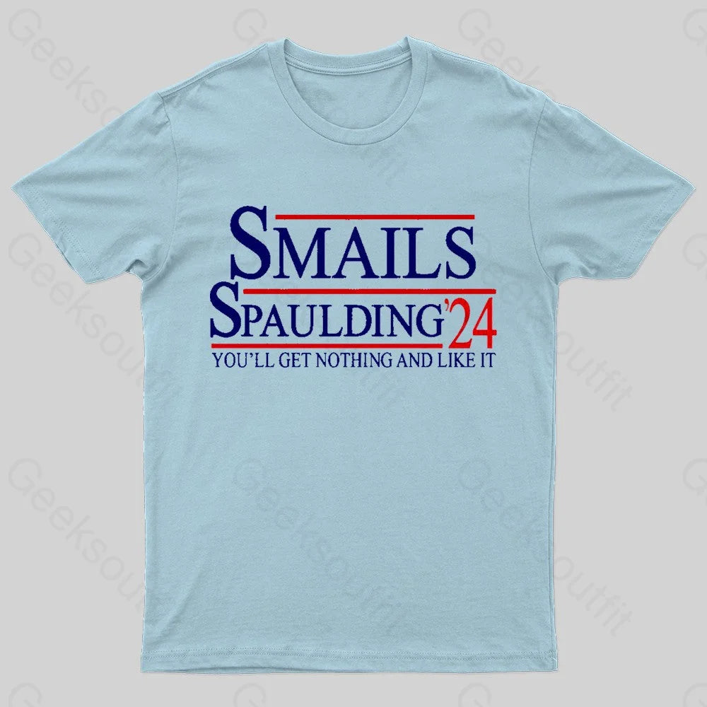 Smails Spaulding 24 Geek T-Shirt Light Blue / S