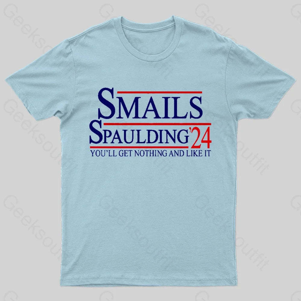 Smails Spaulding 24 Geek T-Shirt Light Blue / S