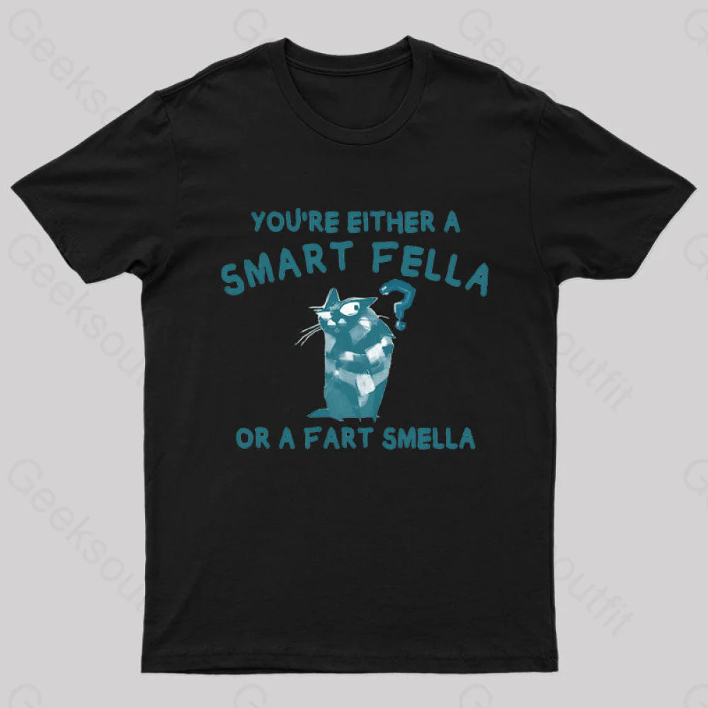 Smart Fella Nerd T-Shirt Black / S