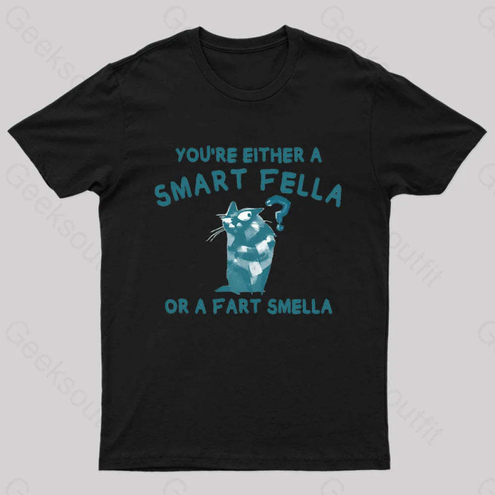 Smart Fella Nerd T-Shirt Black / S