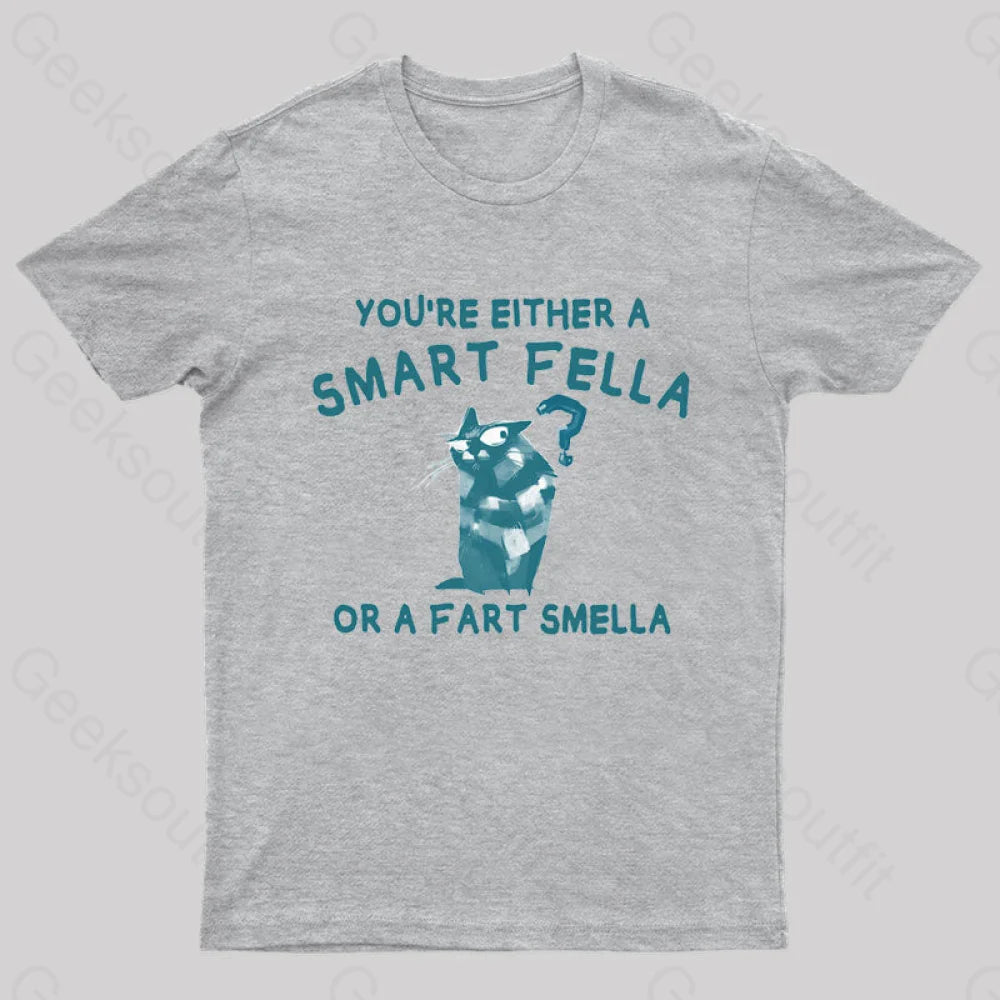 Smart Fella Nerd T-Shirt Grey / S