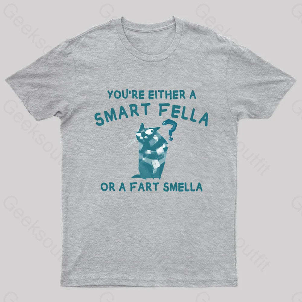 Smart Fella Nerd T-Shirt Grey / S
