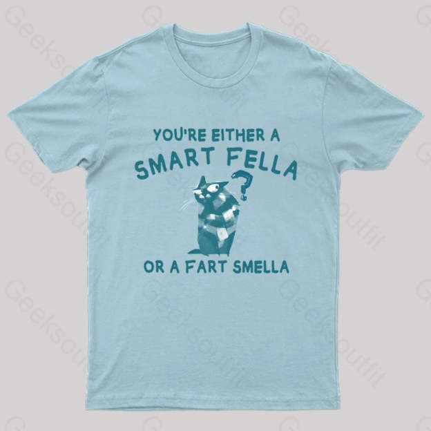 Smart Fella Nerd T-Shirt Light Blue / S