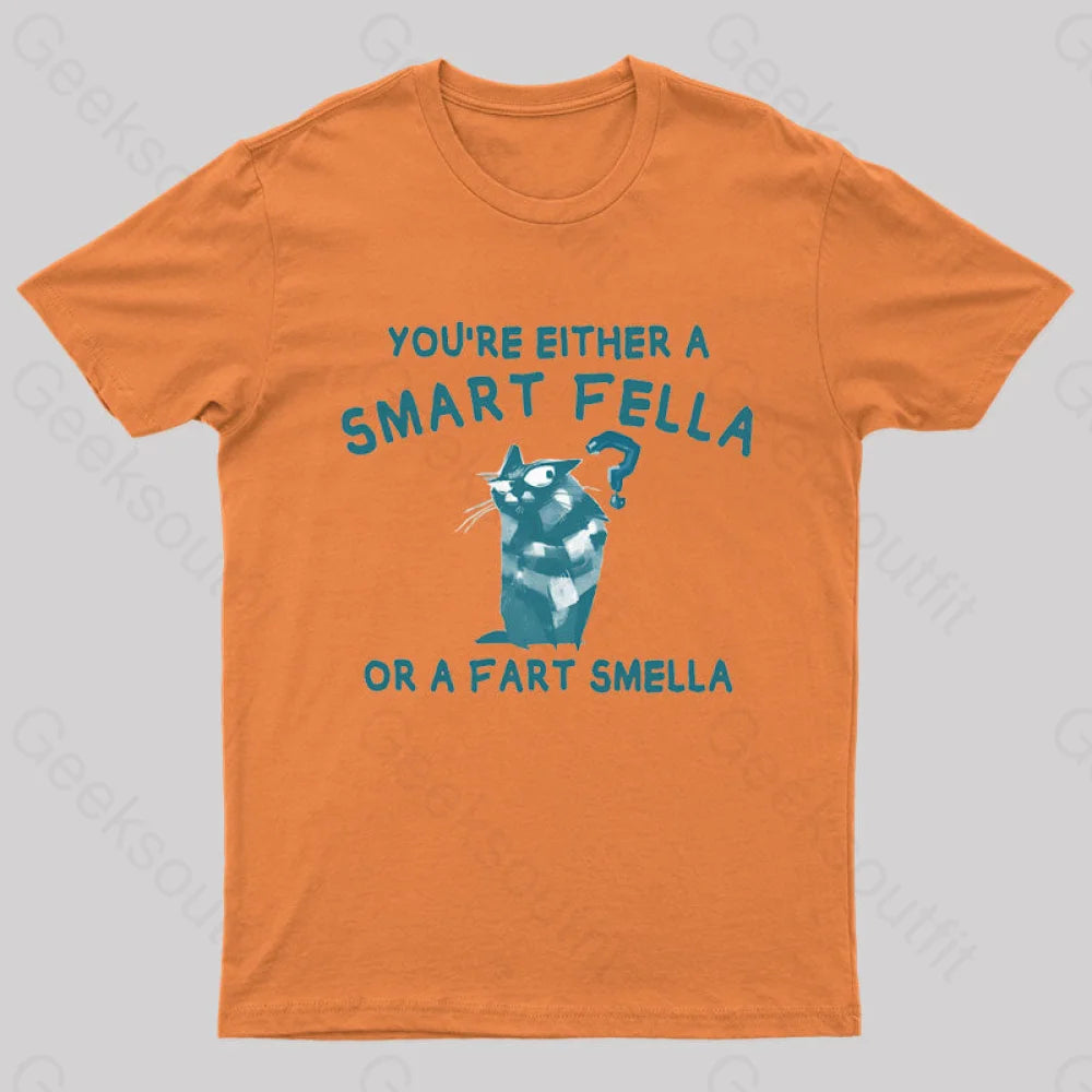 Smart Fella Nerd T-Shirt Orange / S
