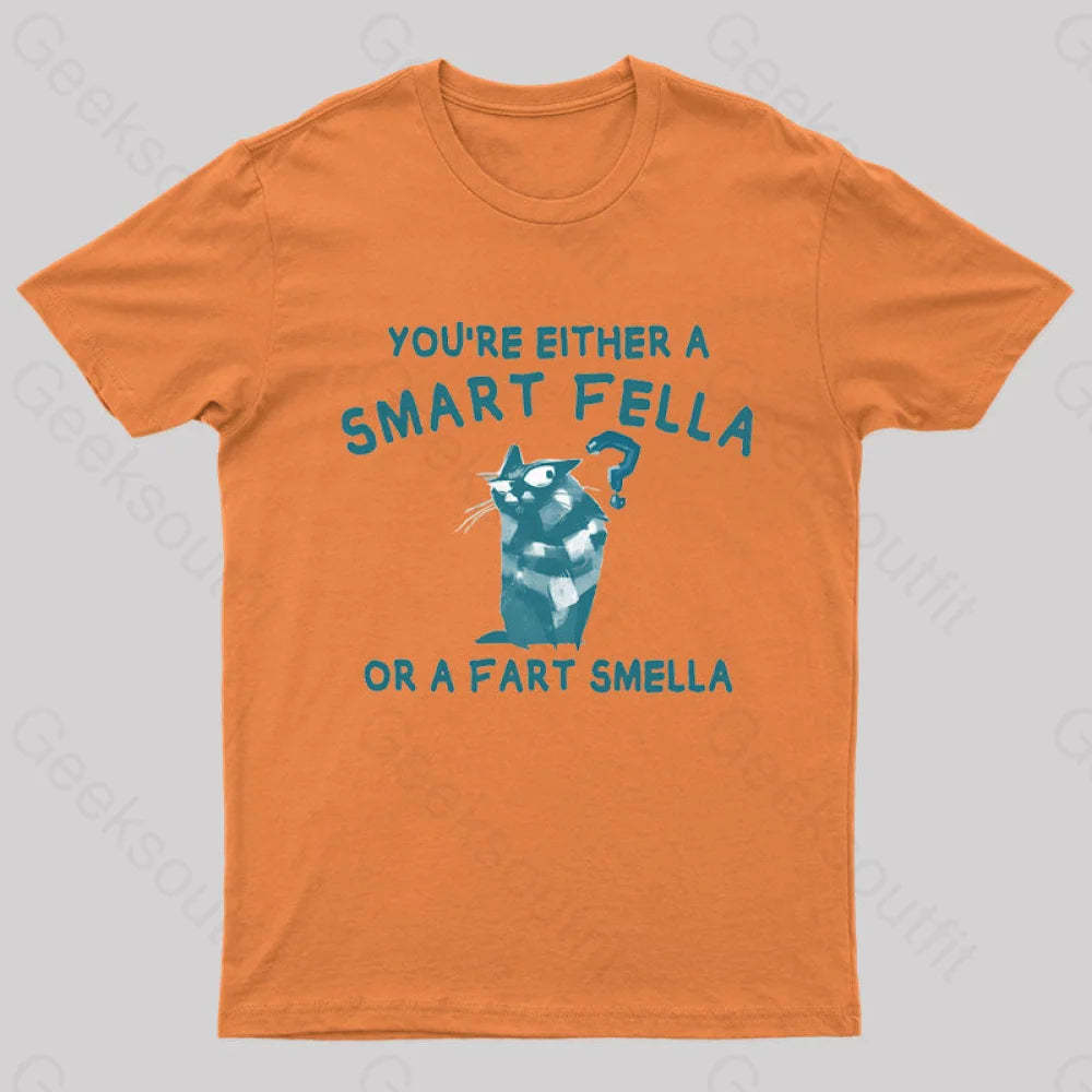 Smart Fella Nerd T-Shirt Orange / S