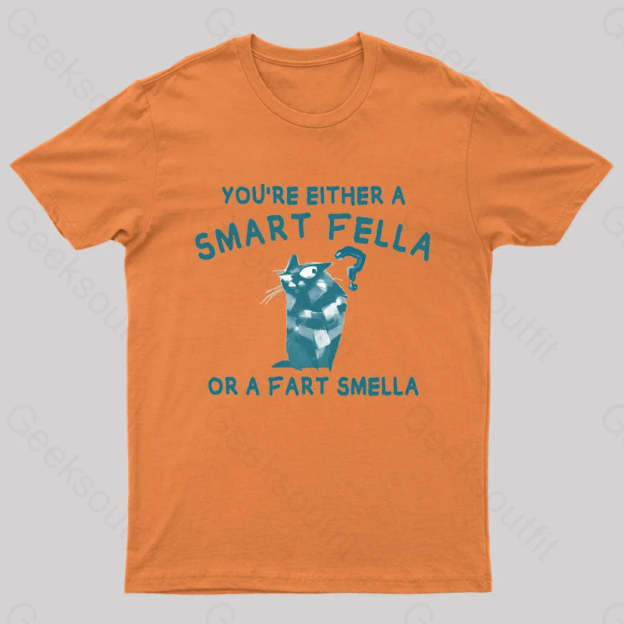 Smart Fella Nerd T-Shirt Orange / S