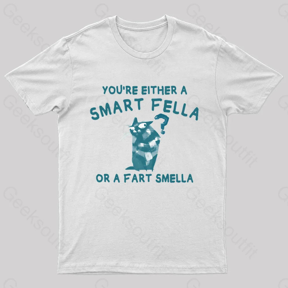 Smart Fella Nerd T-Shirt White / S