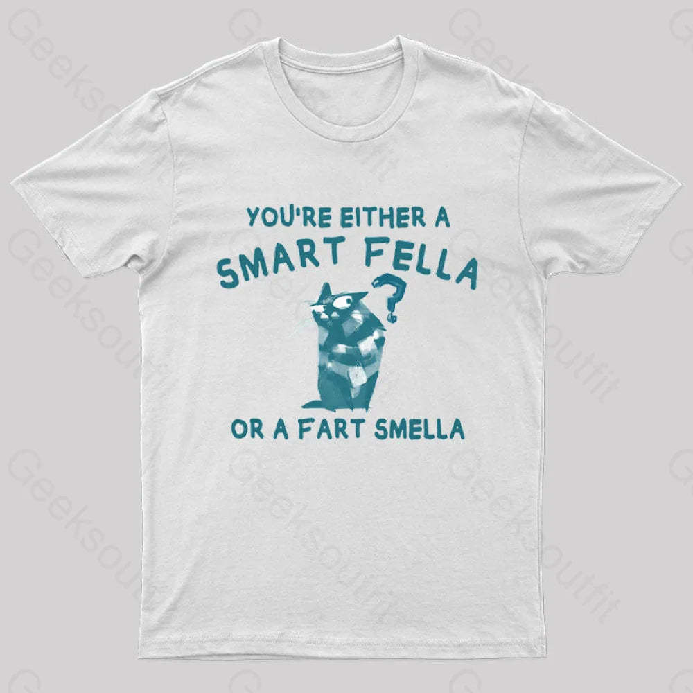 Smart Fella Nerd T-Shirt White / S