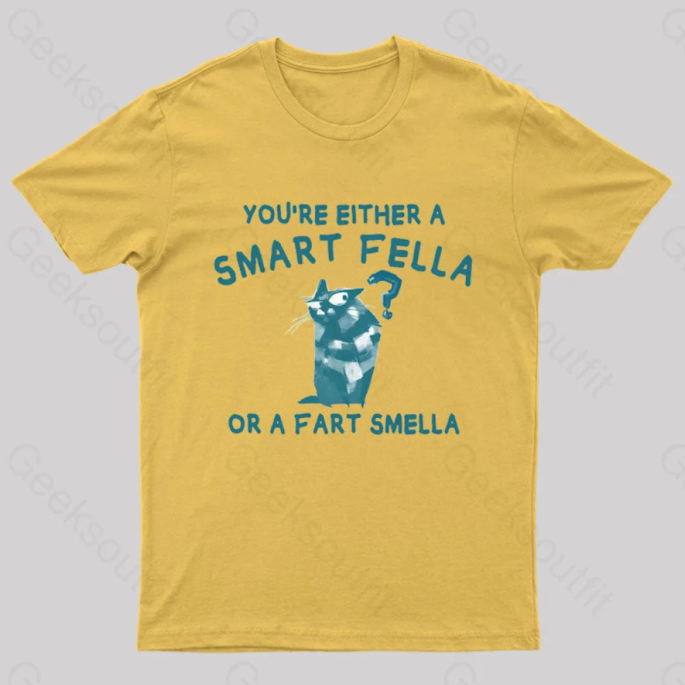Smart Fella Nerd T-Shirt Yellow / S