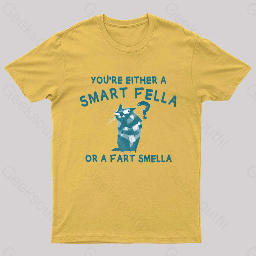 Smart Fella Nerd T-Shirt Yellow / S