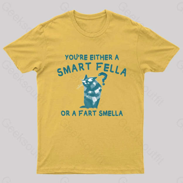 Smart Fella Nerd T-Shirt Yellow / S