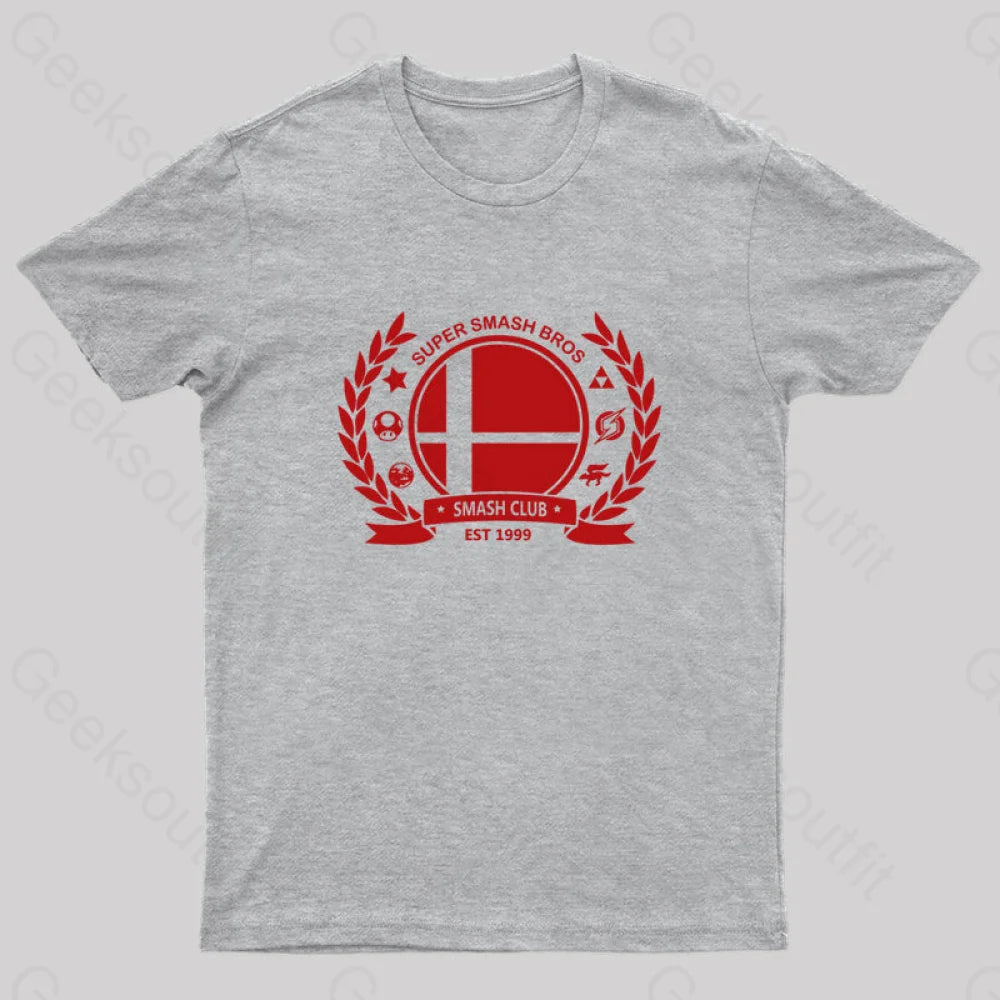 Smash Bros Club T-Shirt Grey / S