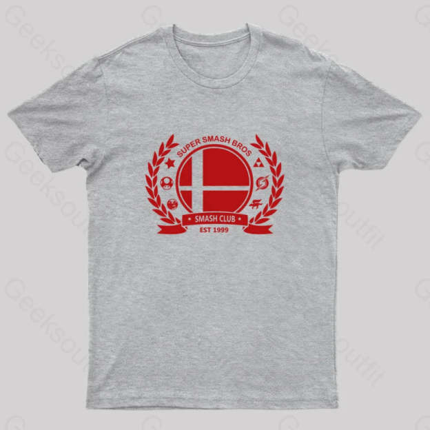 Smash Bros Club T-Shirt Grey / S