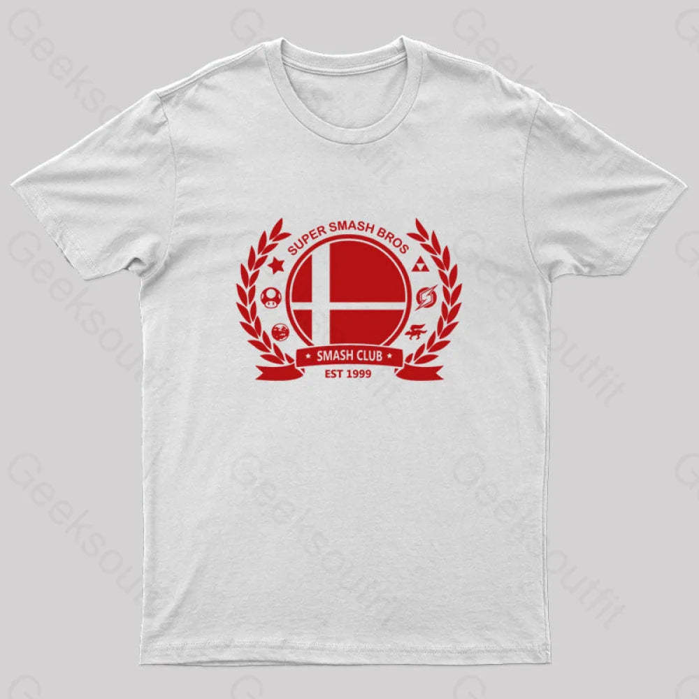 Smash Bros Club T-Shirt White / S
