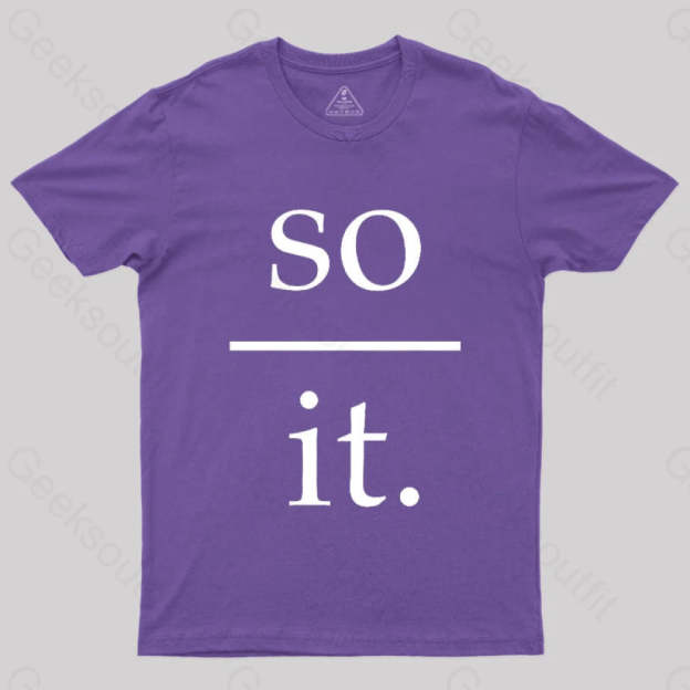So Over It Nerd T-Shirt Purple / S