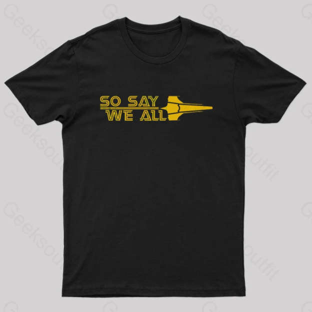 So Say We All Nerd T-Shirt Black / S
